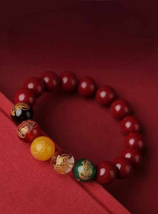 Feng Shui Cinnabar Bracelet - Composite - Fortunechange